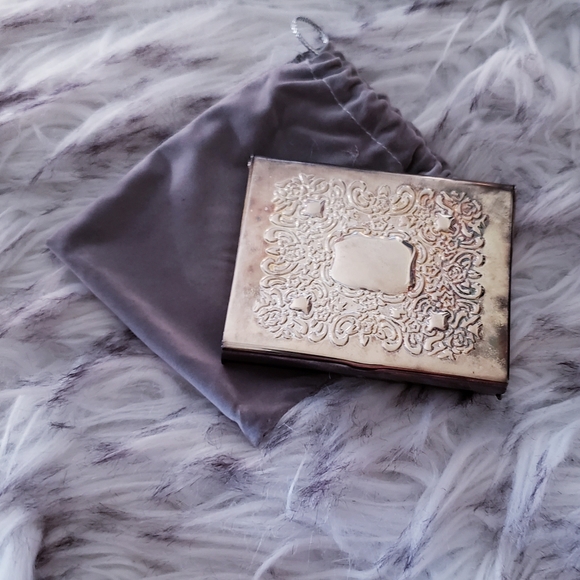 vintage sterling silver metal mini photo flip book memento trinket